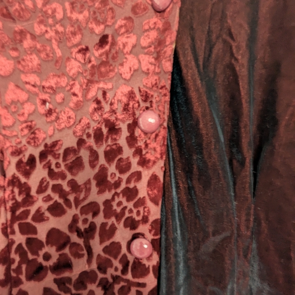Striking Women's (Size Medium) Velvet V-Neck Blouse/Top - Picture 3 of 11